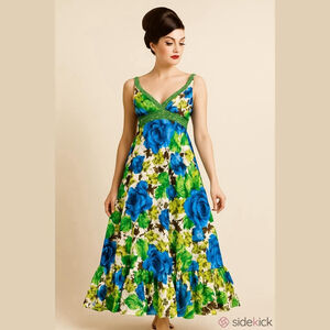 Mike Benet Formals Vintage Floral Dress